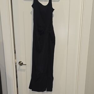 Elegant Black Sleeveless Maxi Dress